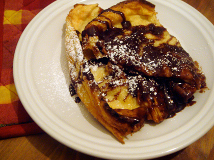 Baked Pancake with Nutella